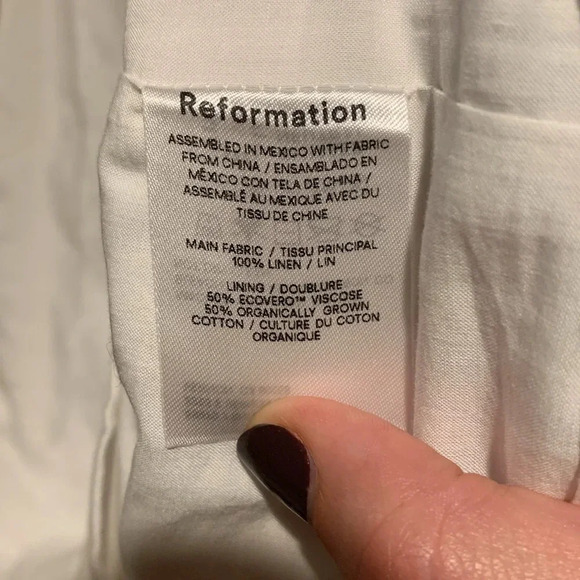 REFORMATION linen mini dress - Picture 3 of 6